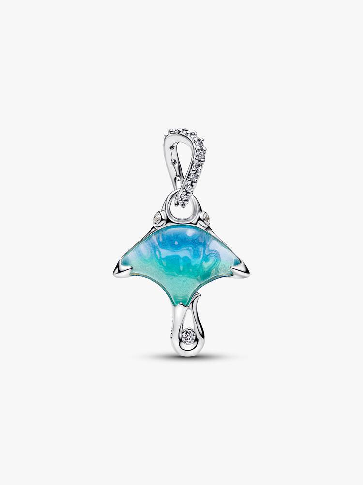 Pandora Sterling Silver Manta Ray Dangle Charm