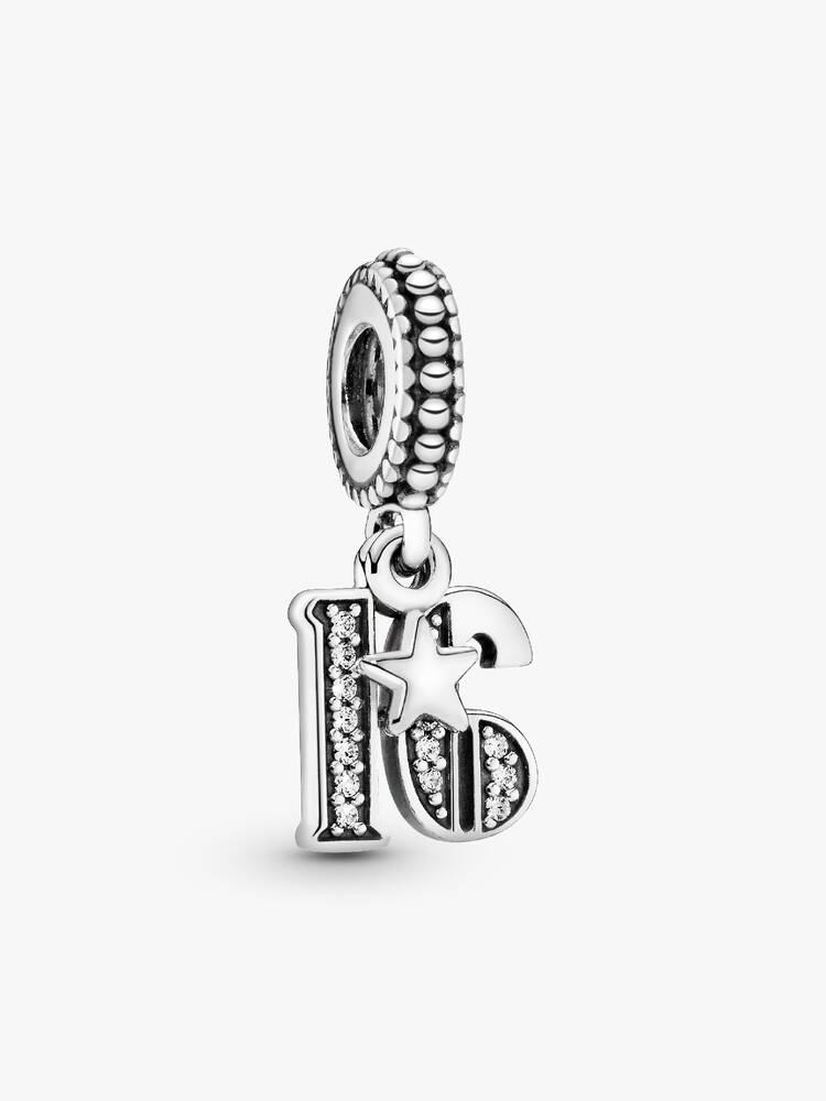 Pandora Sterling Silver 16th Celebration Charm