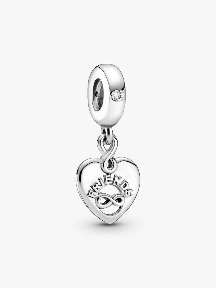 Pandora Sterling Silver Friends Forever Heart Dangle Charm