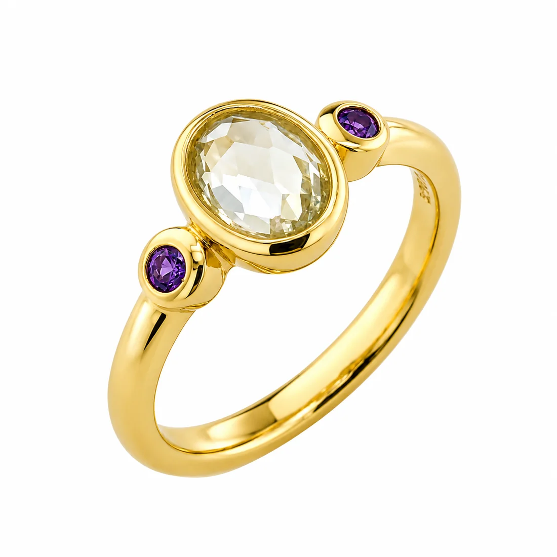 Burren Lingering Light Citrine & Amethyst Ring