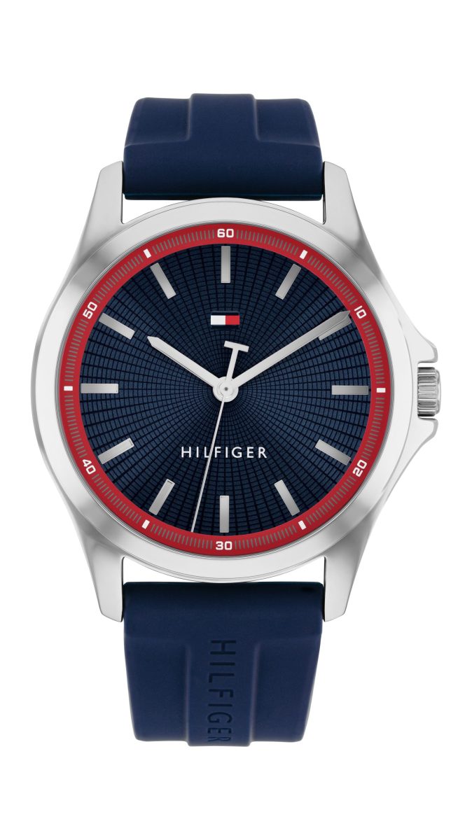 Tommy Hilfiger Bruce- Navy Silicone Strap - Gents Watch