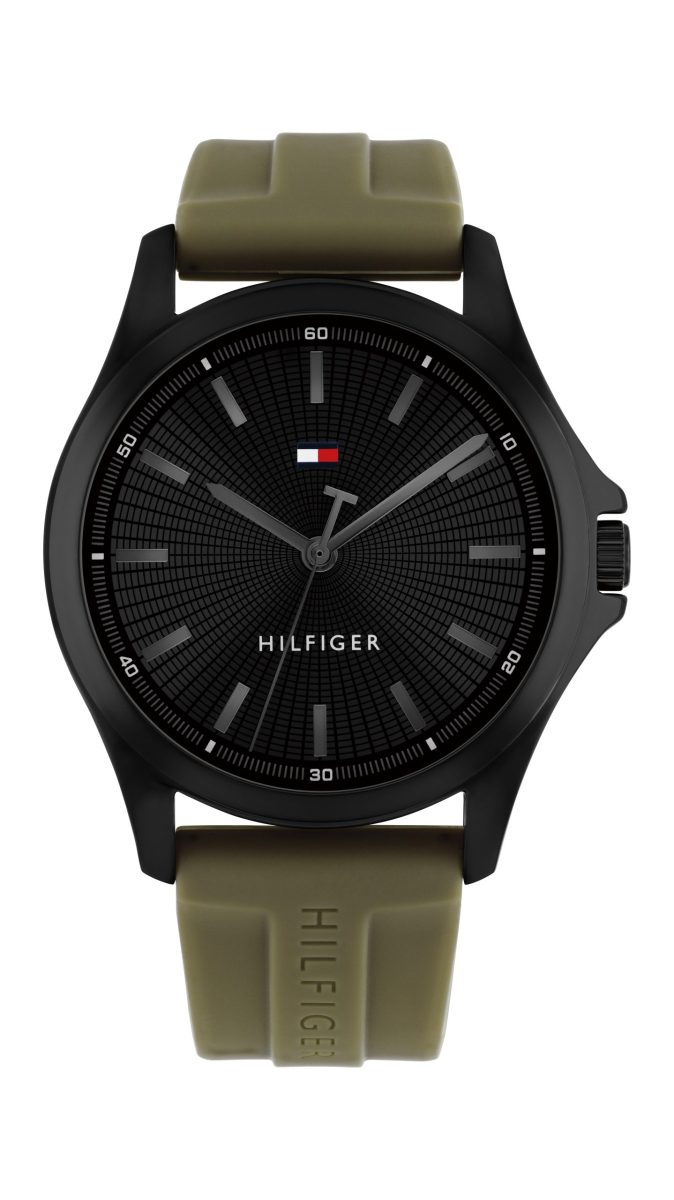 Tommy Hilfiger Bruce- Green Silicone Strap - Gents Watch