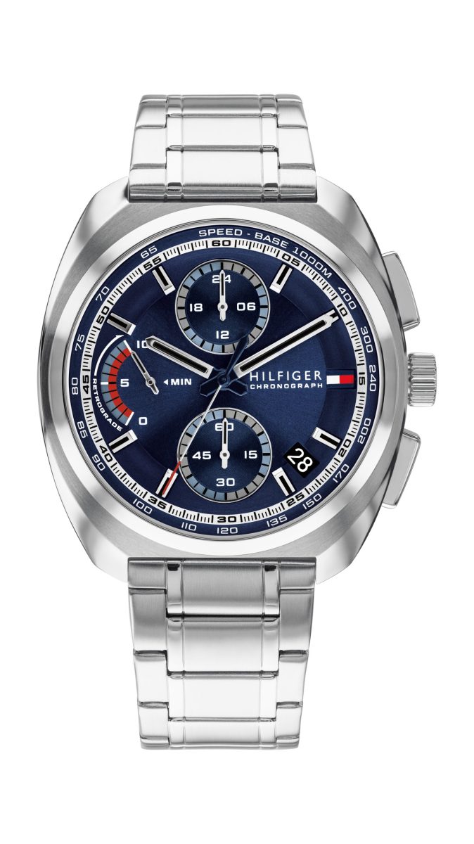 Tommy Hilfiger Cole - Navy Chronograph Stainless Steel - Gents Watch